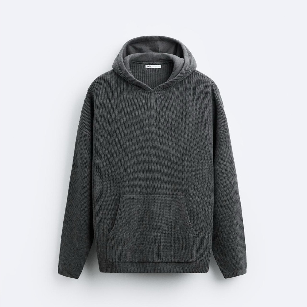 Men’s Zara Hooded Textured Sweater